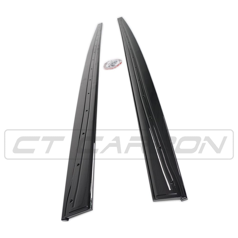 BMW 4 Series F33 2013-2020 gloss black full kit with dual exhaust by CT Carbon, featuring MP style design and carbon finish.