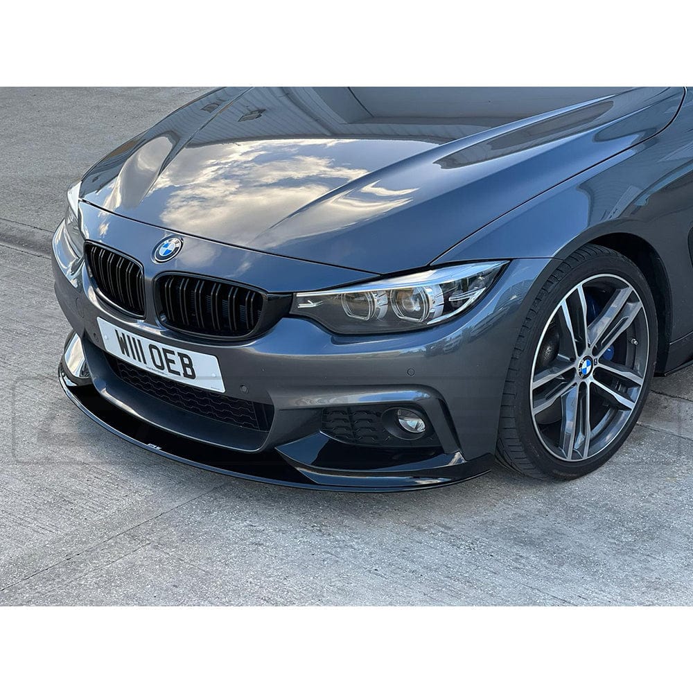 BMW 4 Series F33 full gloss black kit with dual exhaust system by CT Carbon, featuring MP style design.