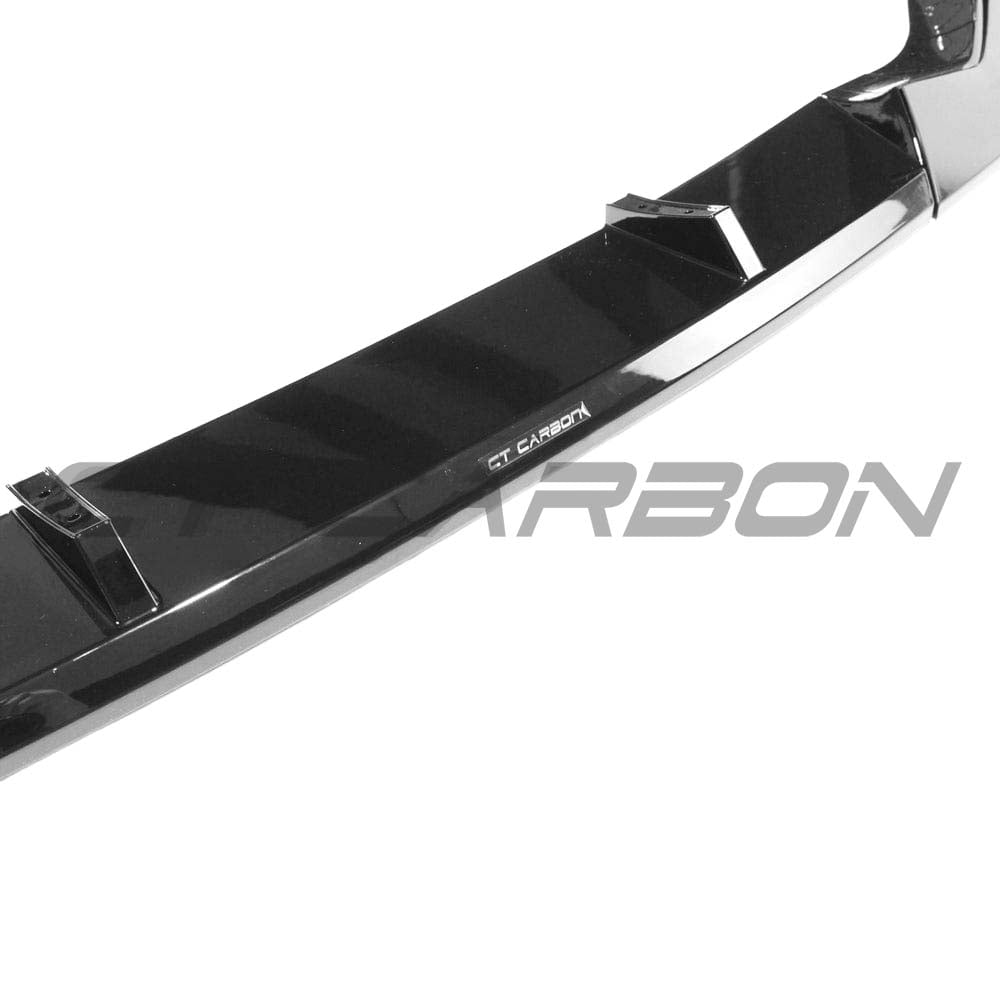 BMW 5 Series G30 LCI 2021+ CT Carbon gloss black kit, M5 style exterior accessories on the car.
