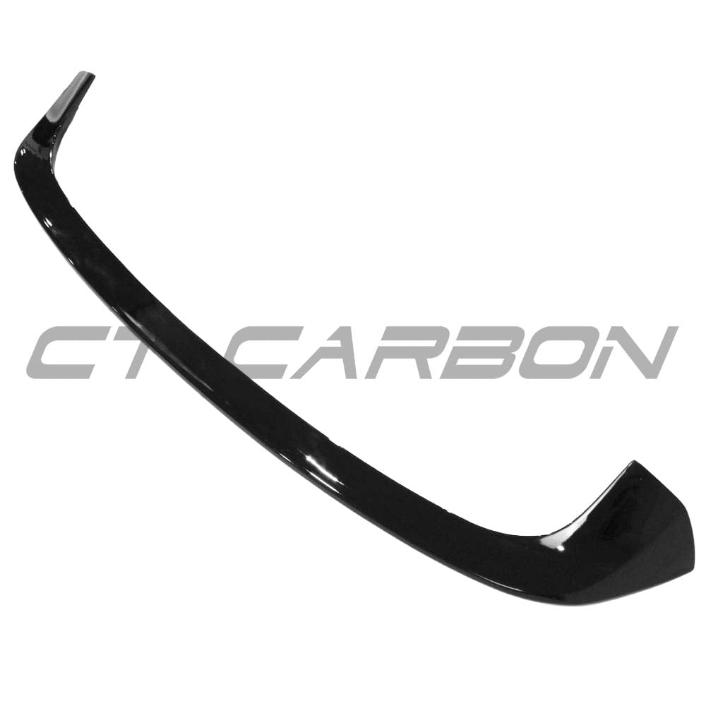 BMW F20 F21 1 Series LCI CT Carbon gloss black spoiler attached to the rear of the car, showcasing a sleek aerodynamic design.