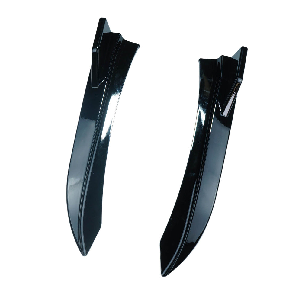BMW F30 F31 3 Series gloss black rear bumper corner accessories by CT Carbon, showcasing sleek, high-quality automotive detailing.