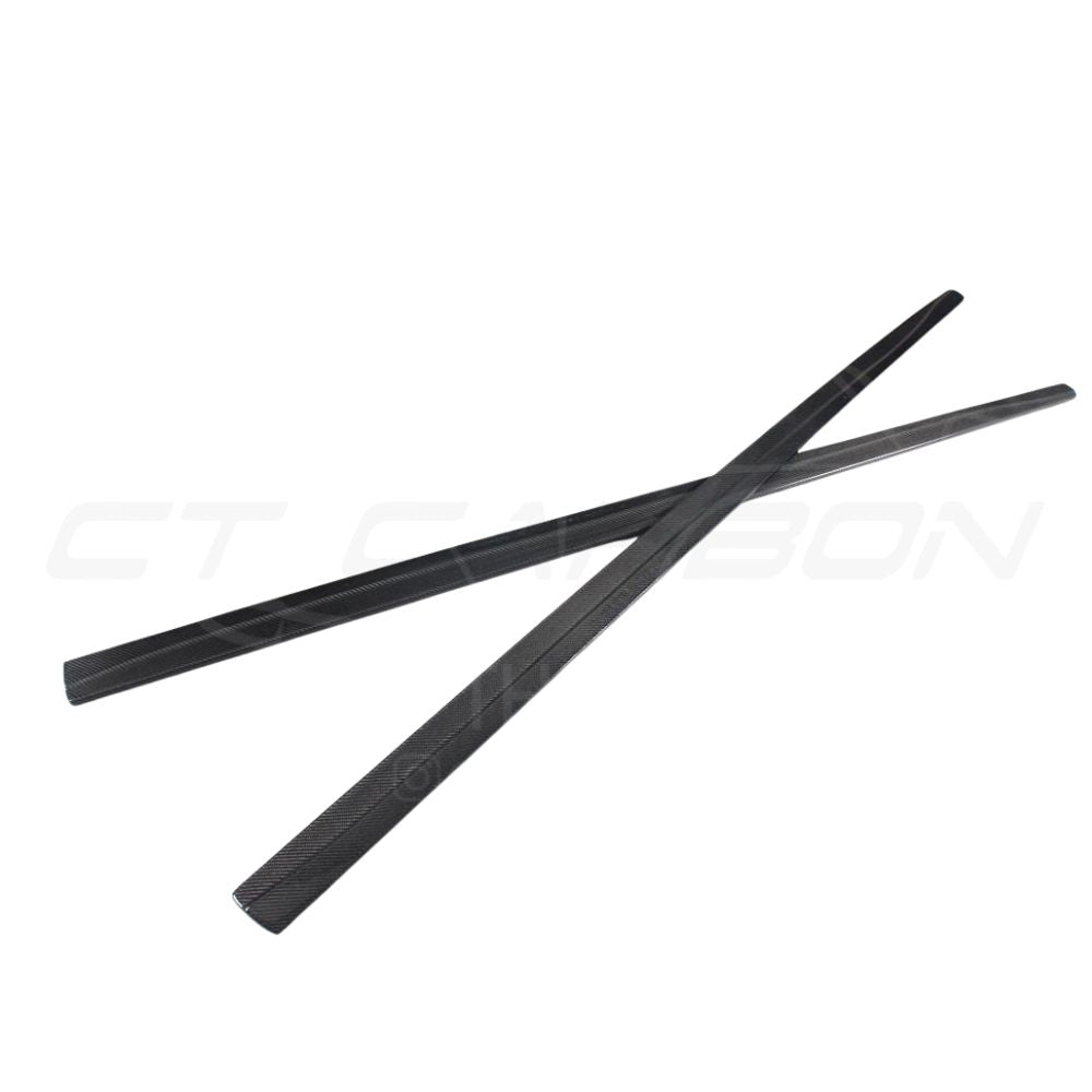 BMW F36 4 Series coupe full carbon fibre kit with twin exhaust by CT Carbon, showing detailed carbon fibre finish and sporty design.