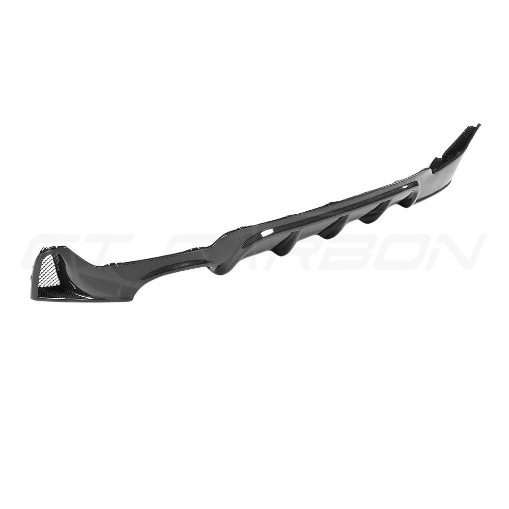 BMW F36 4 Series Coupe CT Carbon full carbon fibre kit with twin exhaust, featuring sleek carbon fiber panels and aerodynamic design.