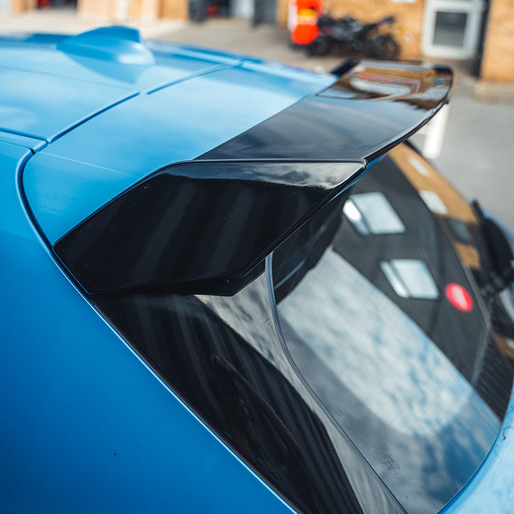 BMW F40 and F70 1 Series gloss black spoiler by CT Carbon, featuring sleek MP-style design for 2019+ models.