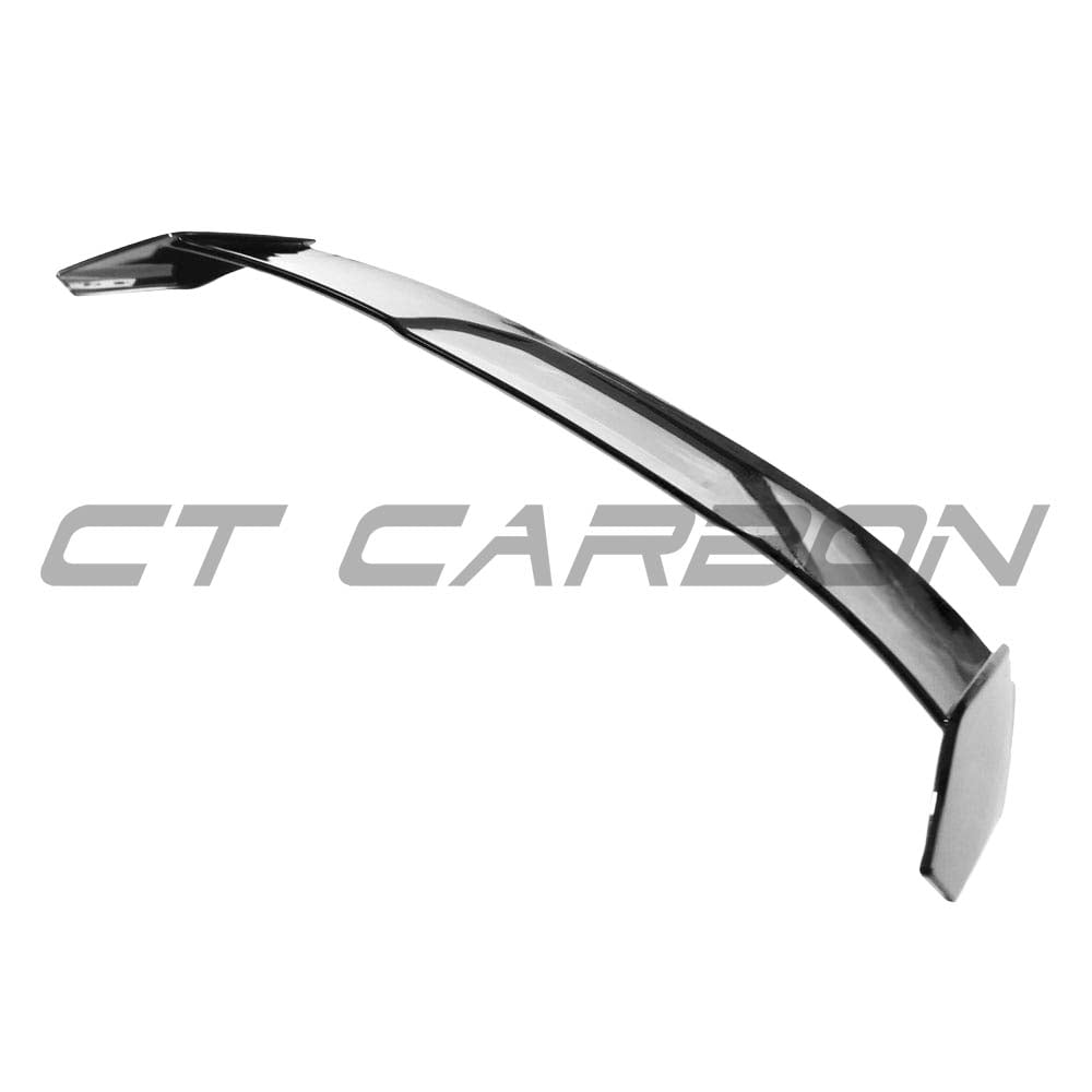 BMW F40 and F70 1 Series Gloss Black Spoiler by CT Carbon, showing the sleek, aerodynamic spoiler mounted on the car's rear.