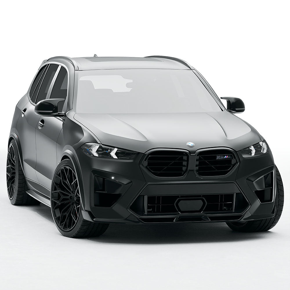 BMW F95 X5M 2023+ LCI carbon fiber full kit by CT Carbon, featuring sleek exterior enhancements and lightweight design.