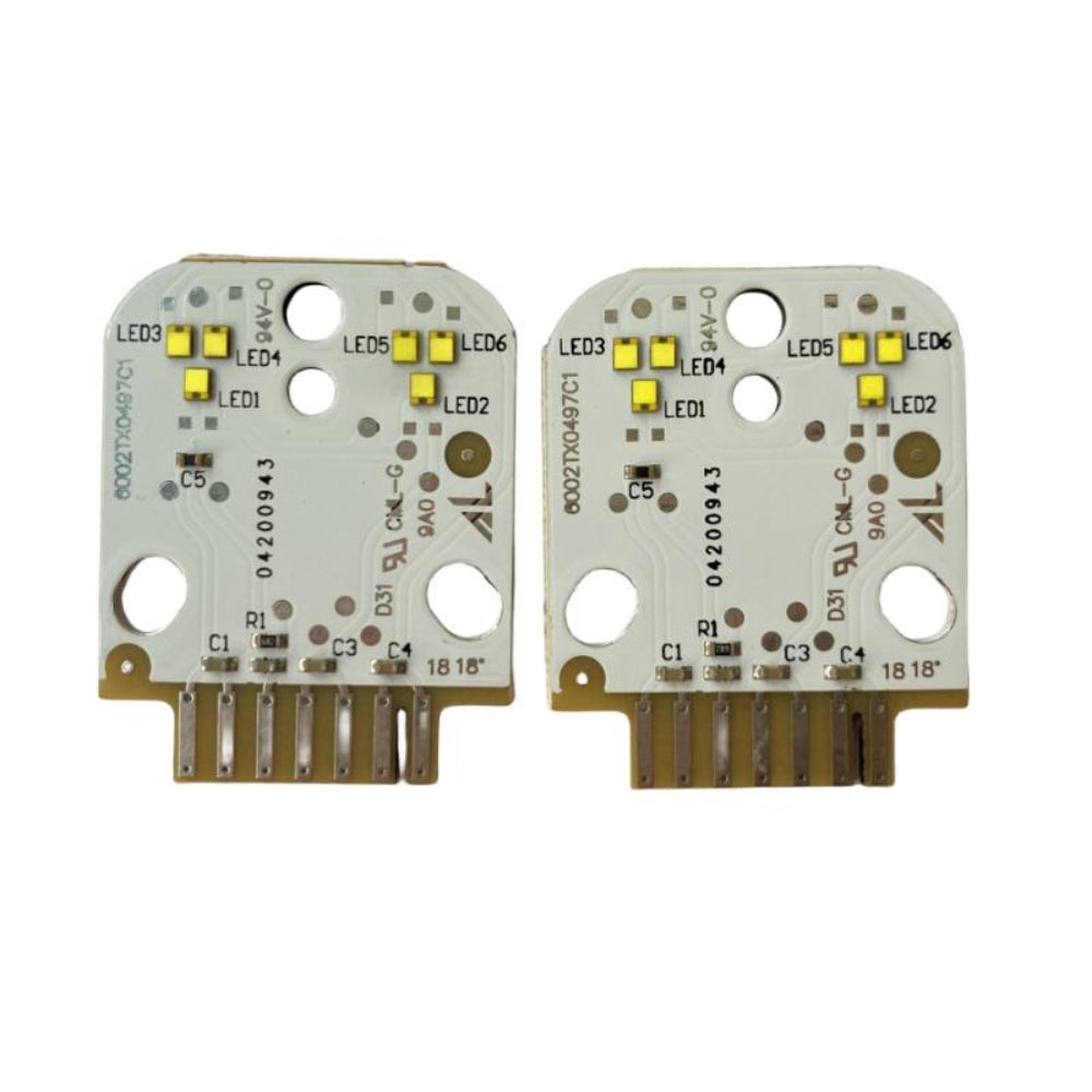 BMW F98 X4M pre-LCI yellow adaptive DRL module set by CT Carbon, showing the set of LED daytime running lights for 2018-2021 models.