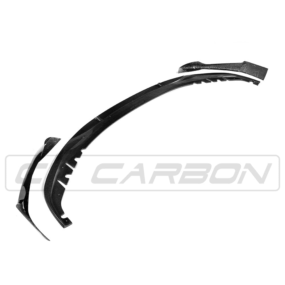 BMW G30 G31 5 Series 2016-2020 CT Carbon carbon fibre splitter for M Sport, front bumper enhancement, V1 style.