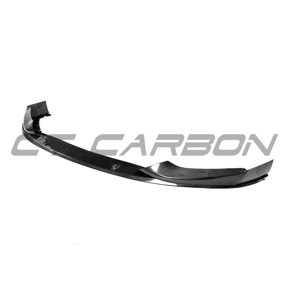 BMW G30 5 Series V4 carbon fibre kit by CT Carbon, including M Sport splitter in a sleek black finish, designed for sporty appearance