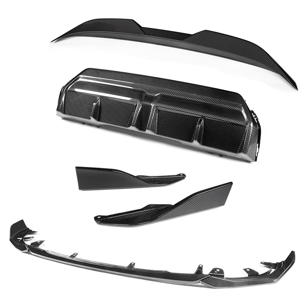BMW G42 2 Series full carbon fibre kit by CT Carbon, including exterior parts with a sleek, high-quality carbon fiber finish.