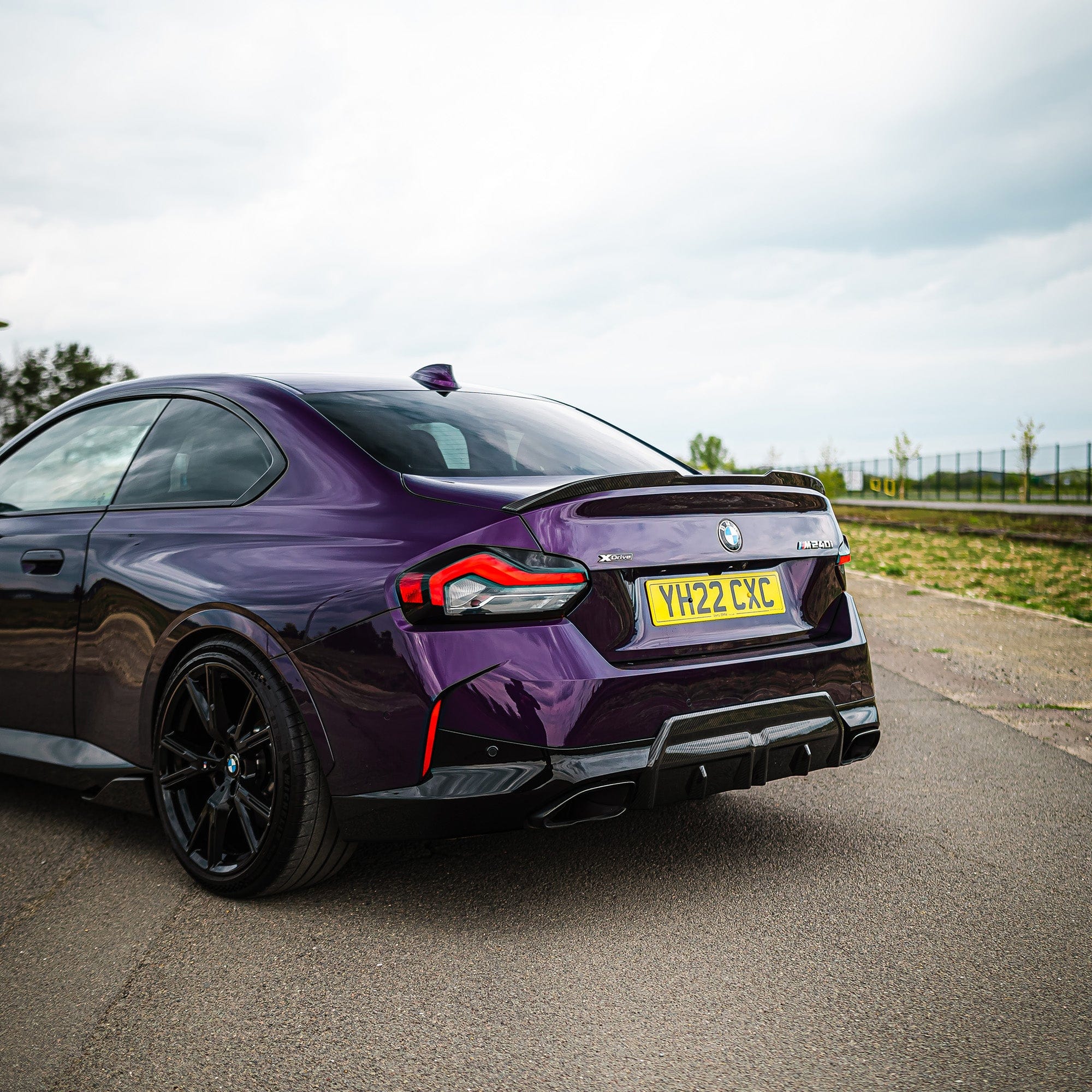 BMW G42 2 Series full carbon fibre kit by CT Carbon, showcasing lightweight, high-quality carbon fibre components for the car.