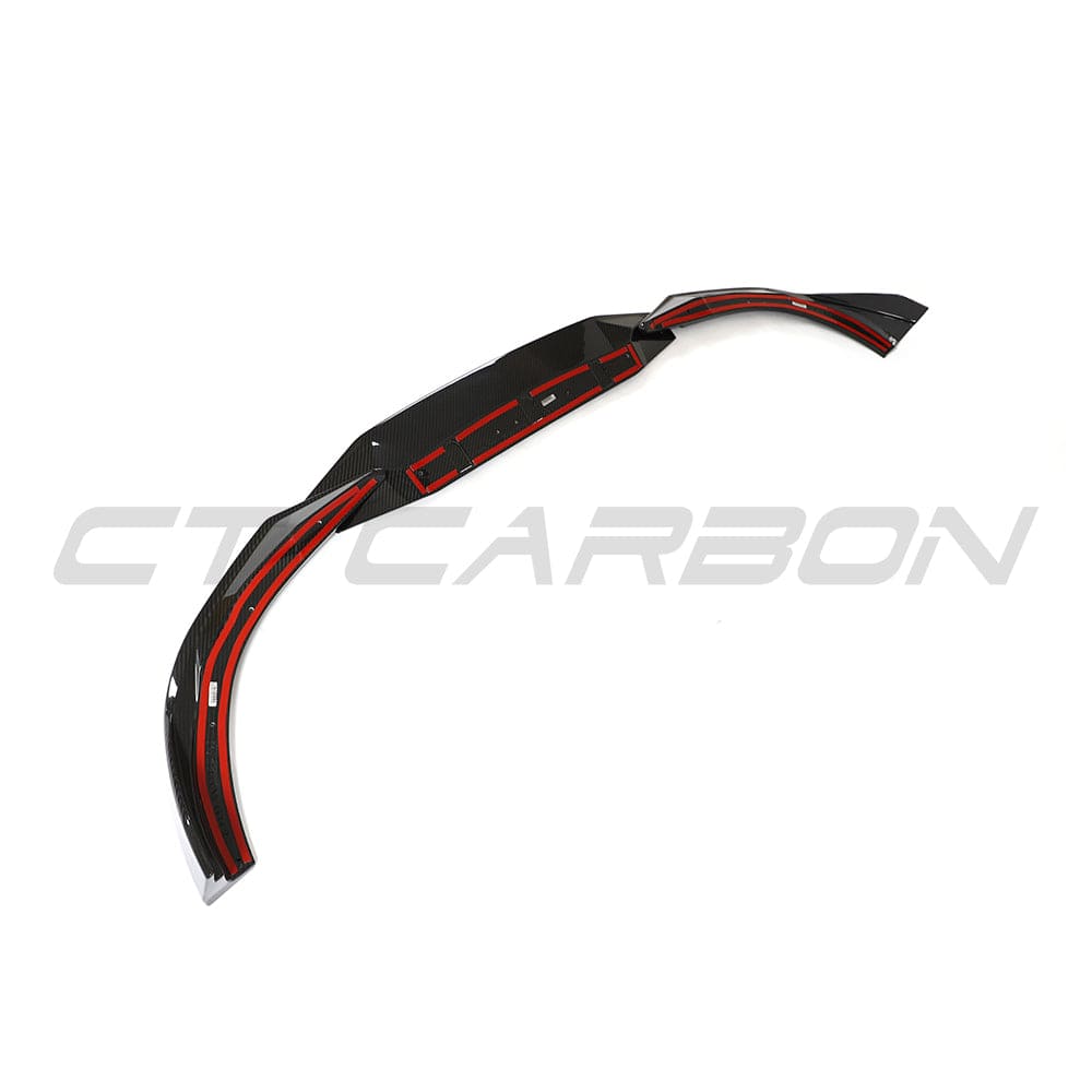 BMW G42 2 Series 2022+ full carbon fibre kit by CT Carbon, featuring a carbon fibre splitter on a sporty car.