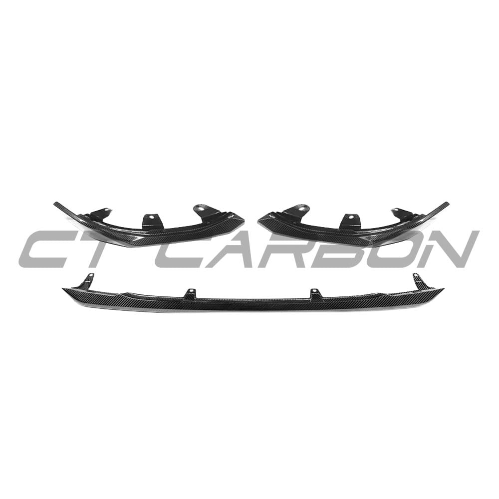 BMW G42 2 Series carbon fibre kit by CT Carbon, featuring splitter and custom carbon fibre details on the full car exterior.