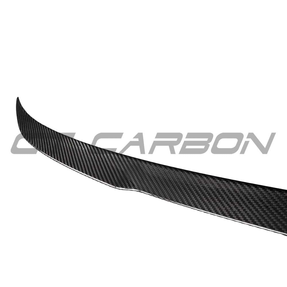 BMW G42 2 Series M2 carbon fiber spoiler by CT Carbon, V2 style, sleek aerodynamic design on the car's rear.