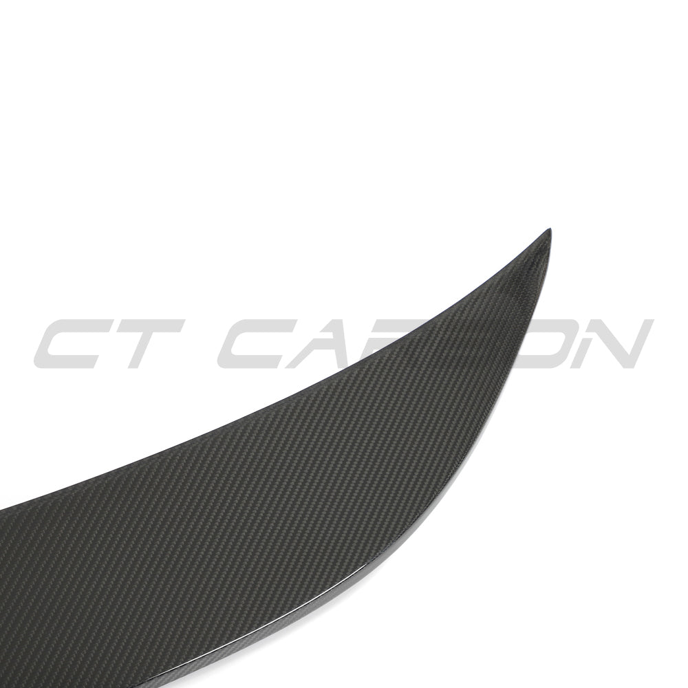 BMW G80 M3 and G20 3 Series carbon fibre spoiler by CT Carbon, featuring sleek design and lightweight construction.
