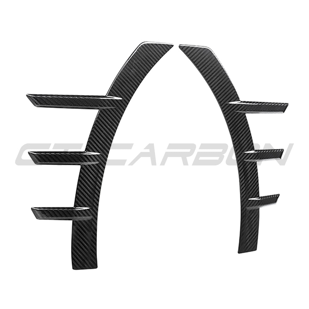 BMW G87 M2 carbon fiber front side fender trim accessory by CT Carbon, featuring sleek black textured carbon fiber material.