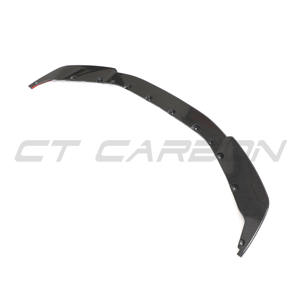 BMW G87 M2 2023 carbon fibre splitter by CT Design, showcasing the sleek, lightweight V2 splitte...
