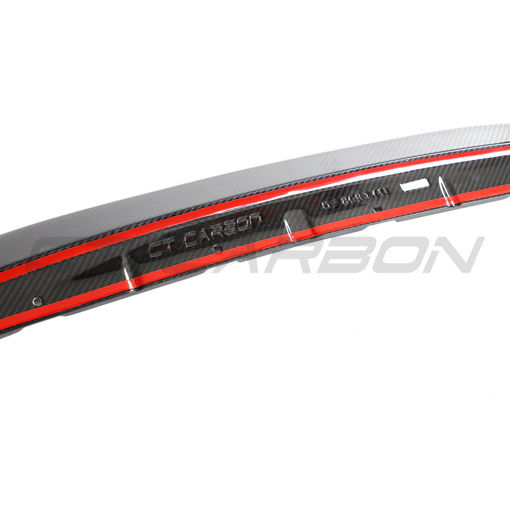BMW G87 M2 2023 carbon fibre splitter by CT Design, V2 model, showcasing the lightweight, aerodynamic front splitter.