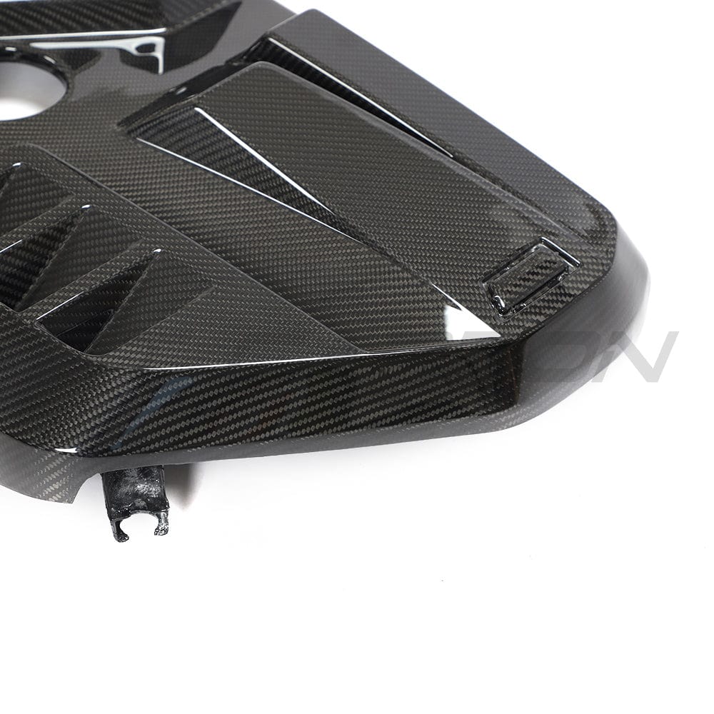 BMW M2, M3, M4 G87/G80/G81/G82/G83 carbon fiber engine dress-up kit from CT Carbon, featuring sleek carbon fiber accents.