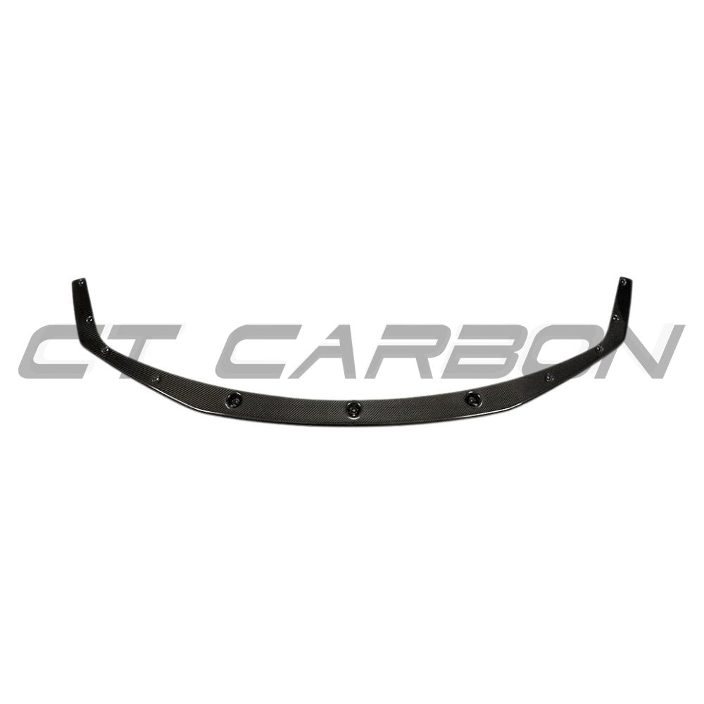 BMW M2C F87 full carbon fiber kit by CT Carbon, featuring splitter and aerodynamic components on a sporty car.