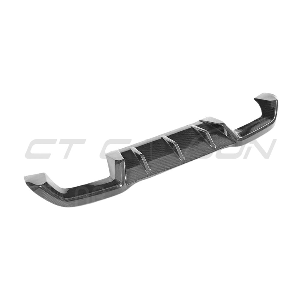 BMW M2C F87 full carbon fiber kit by CT Carbon, featuring MP style components on a sleek, sporty car.