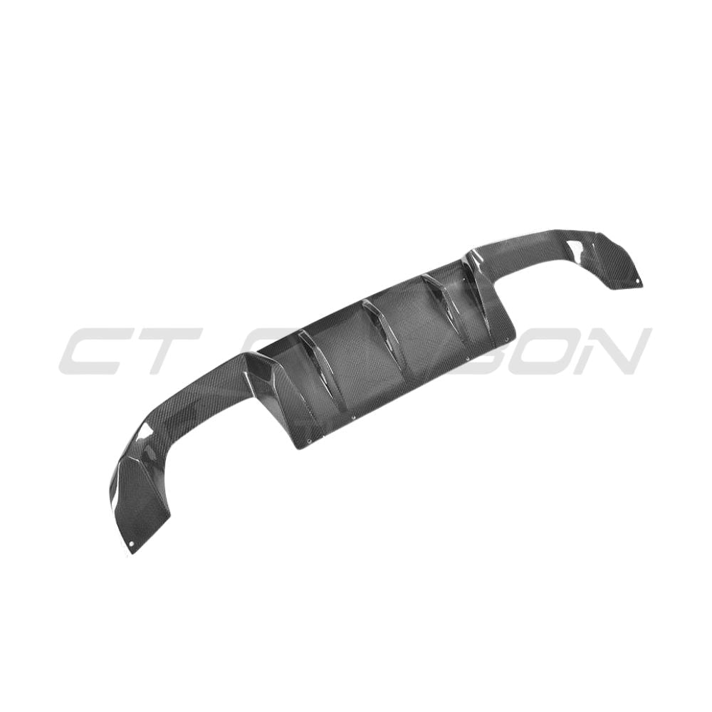 BMW M2C F87 full carbon fiber kit by CT Carbon, featuring MP style components on a sleek, high-performance sports car.