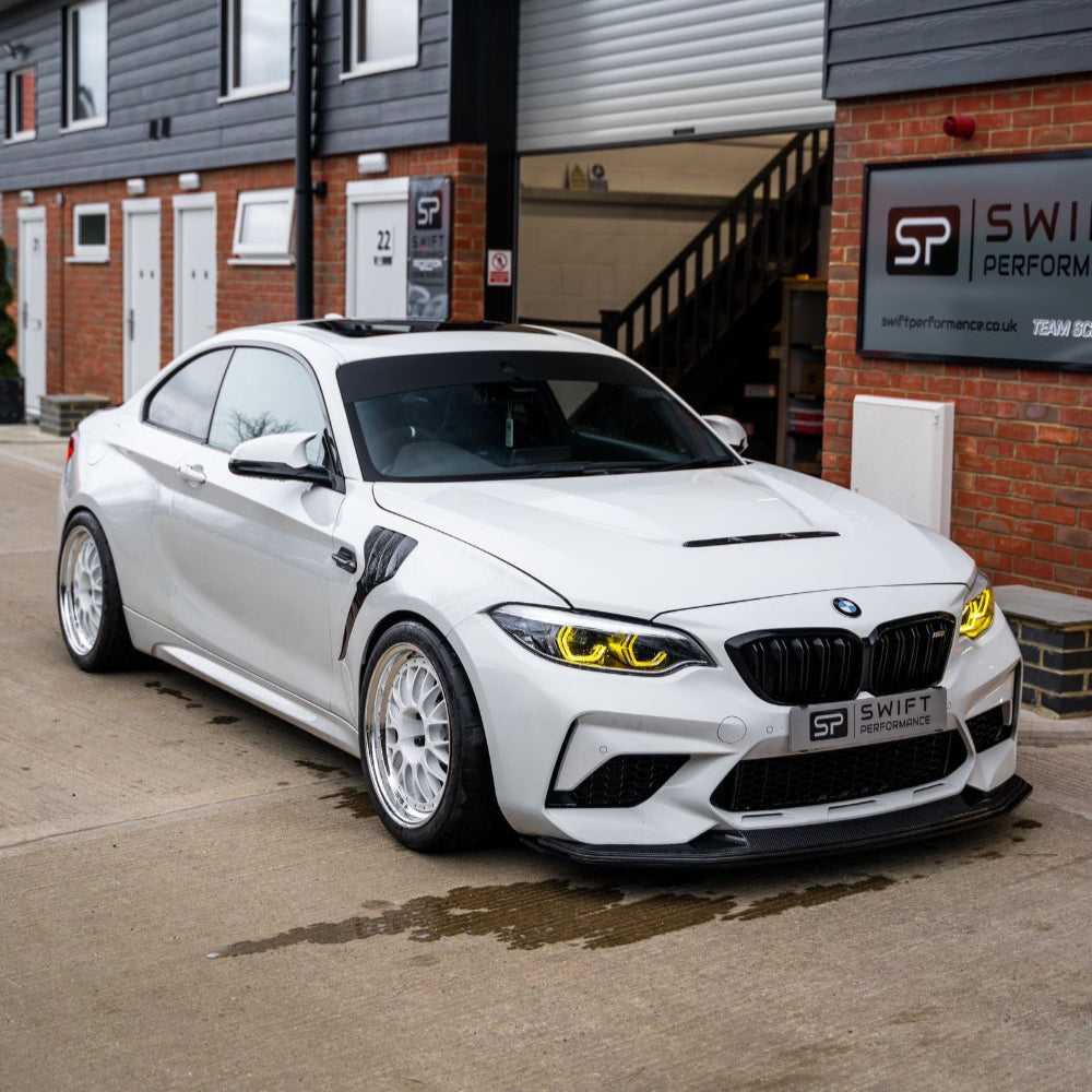BMW M2 M2C F87 and F20 F22 1 and 2 Series aluminium bonnet by CT Carbon, showcasing the lightweight automotive hood.