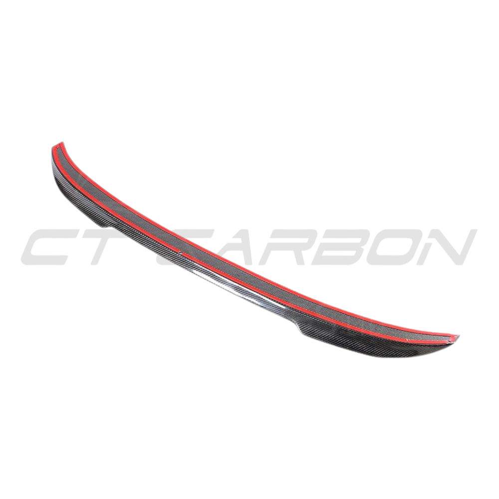 BMW F30 3 Series 2011-2019 CT Carbon full carbon fiber kit including spoiler in CS style, designed for enhanced sport appearance.