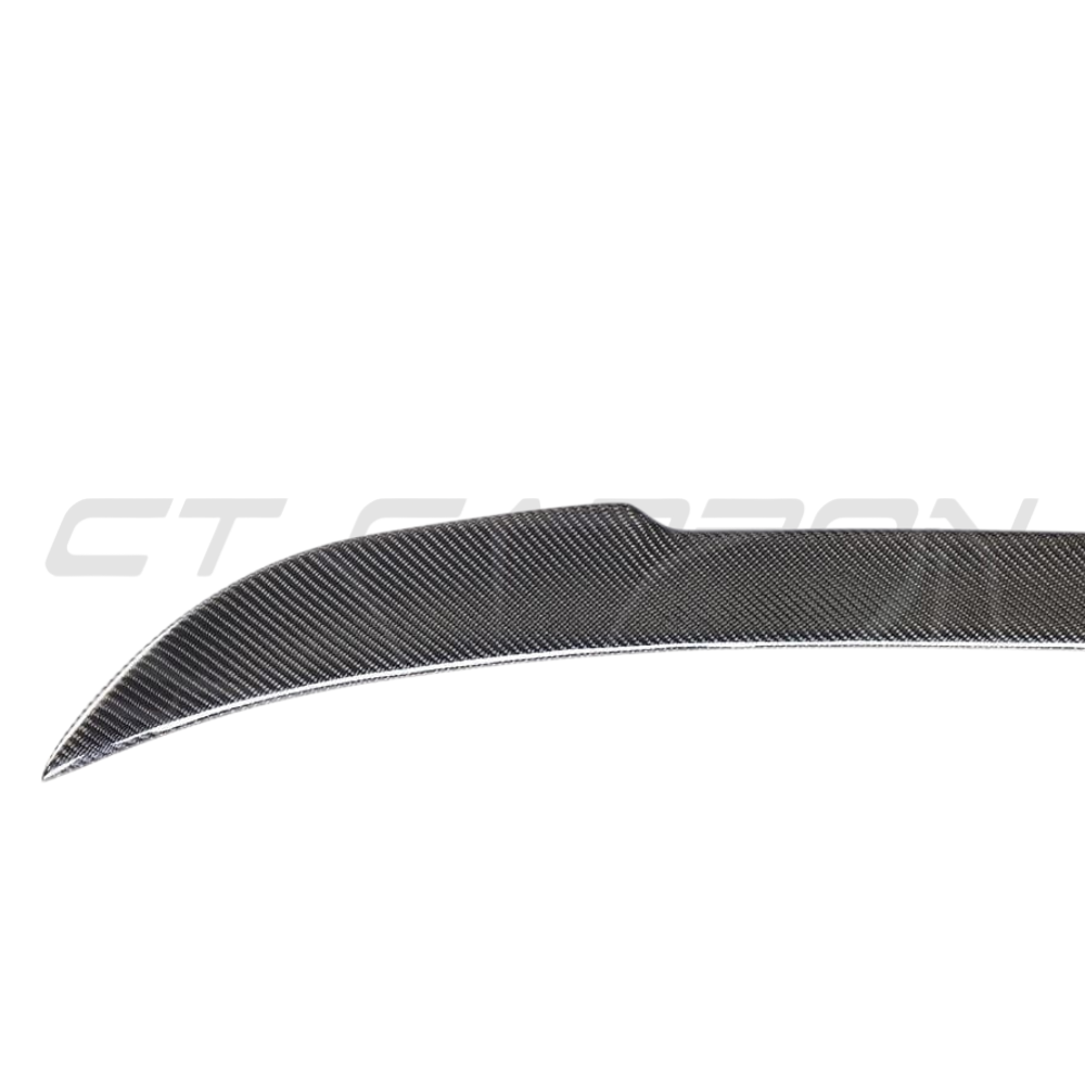 BMW F30 3 Series 2011-2019 carbon fibre kit by CT Carbon, featuring a full car wrap with sporty spoiler and CS style accents.