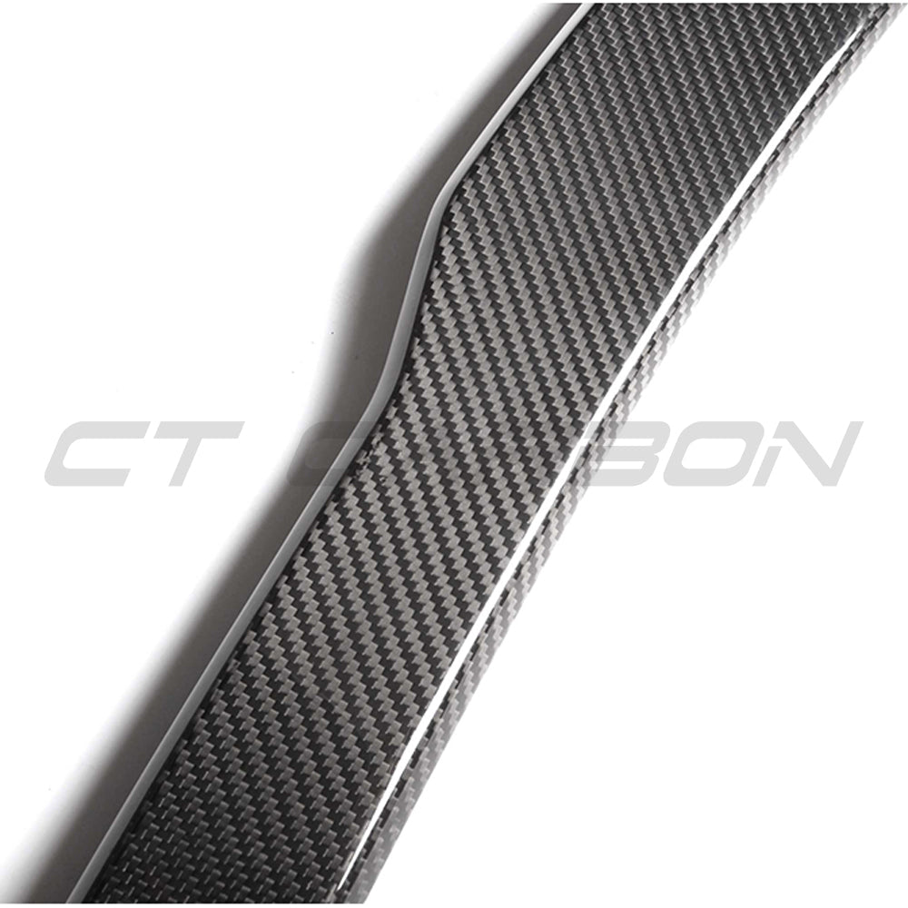 BMW F30 3 Series 2011-2019 full carbon fiber kit by CT Carbon, including a pre-preg carbon fiber M3 F80 F30 spoiler.