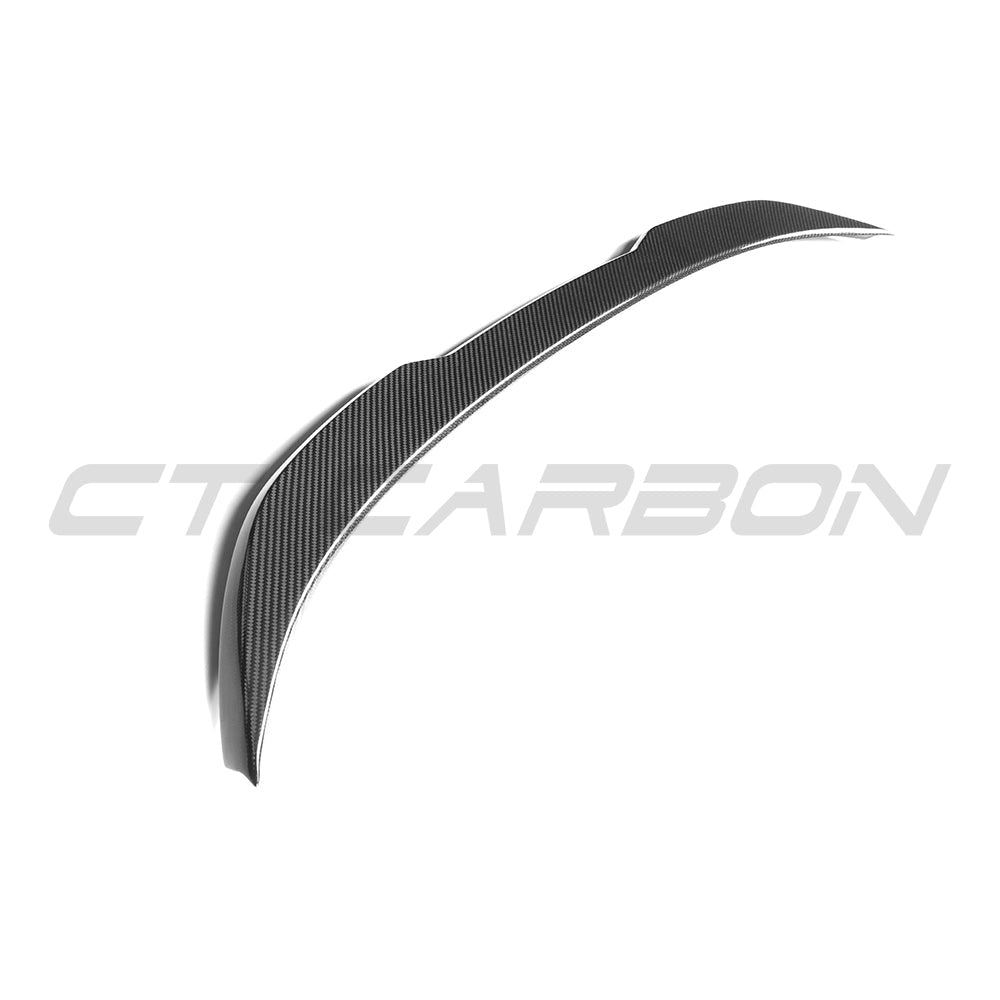 BMW F30 3 Series 2011-2019 full carbon fibre kit by CT Carbon, featuring a pre-preg V6 carbon fibre spoiler and body parts.