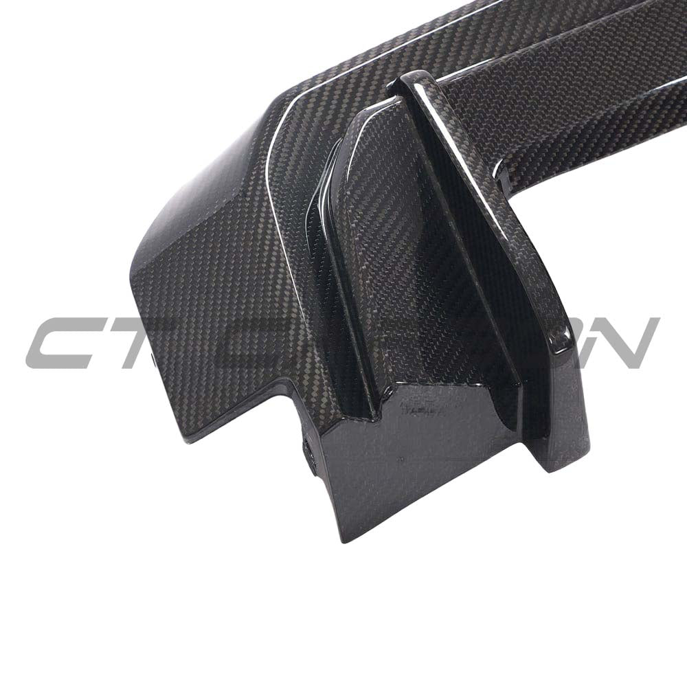BMW G81 M3 Touring 2022+ CT Carbon full carbon fibre kit showing diffuser and aerodynamic enhancements on the car.