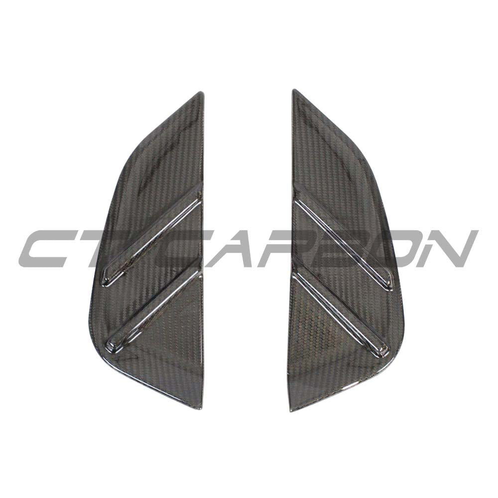 BMW G81 M3 Touring full carbon fibre kit by CT Carbon, showing replacement side fender trims on the car.