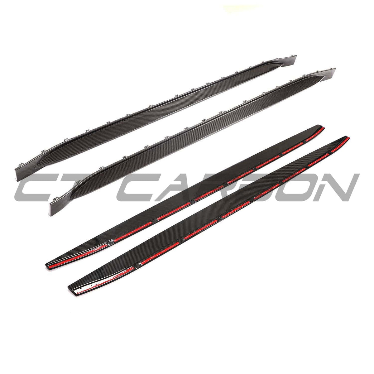 BMW G81 M3 Touring 2022+ full carbon fibre kit with side skirt replacement extension by CT Carbon, shown on the car.