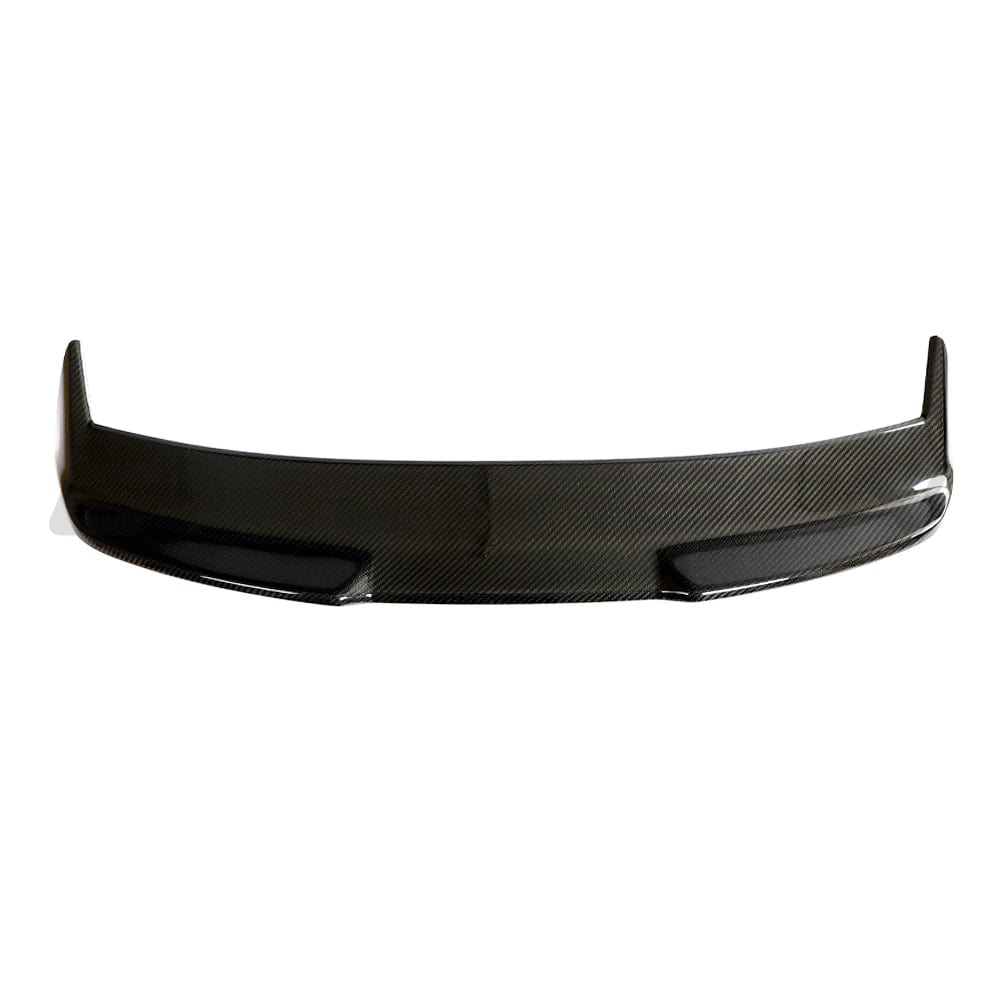 BMW M3 G81 G21 carbon fibre spoiler by CT Design, showcasing a sleek, aerodynamic car accessory with a glossy finish.