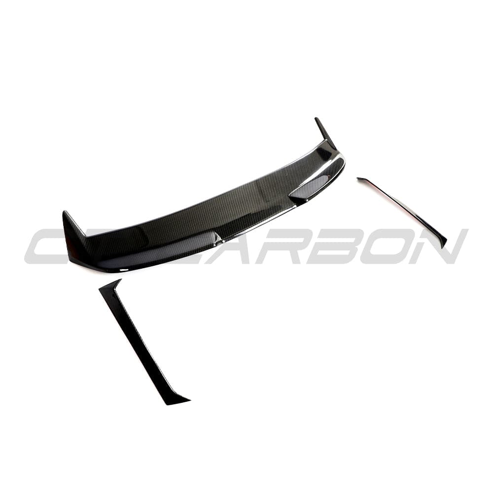 BMW M3 G81/G21 carbon fiber spoiler by CT Carbon, showcasing sleek aerodynamic design and high-quality finish.