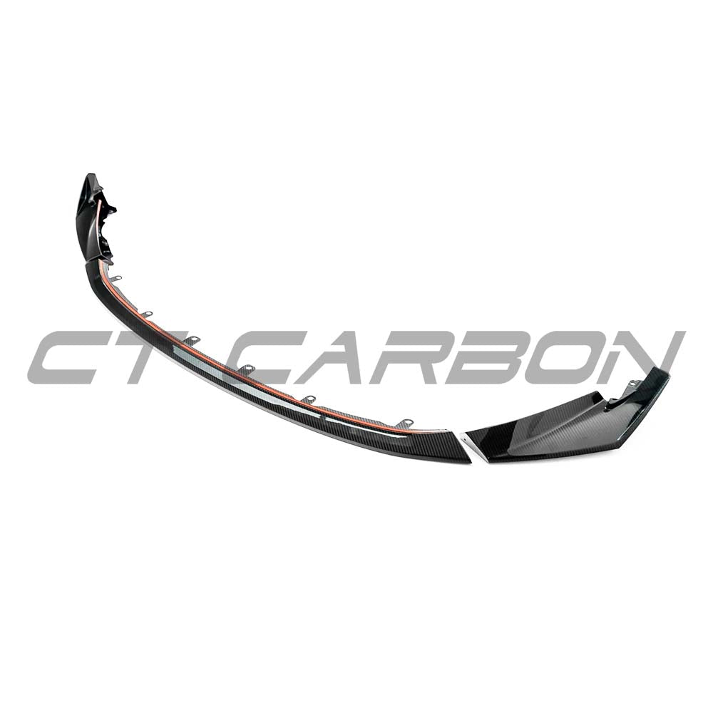 BMW G81 M3 Touring 2022+ full carbon fibre kit by CT Carbon, featuring splitter in CSL style on a sleek black car.