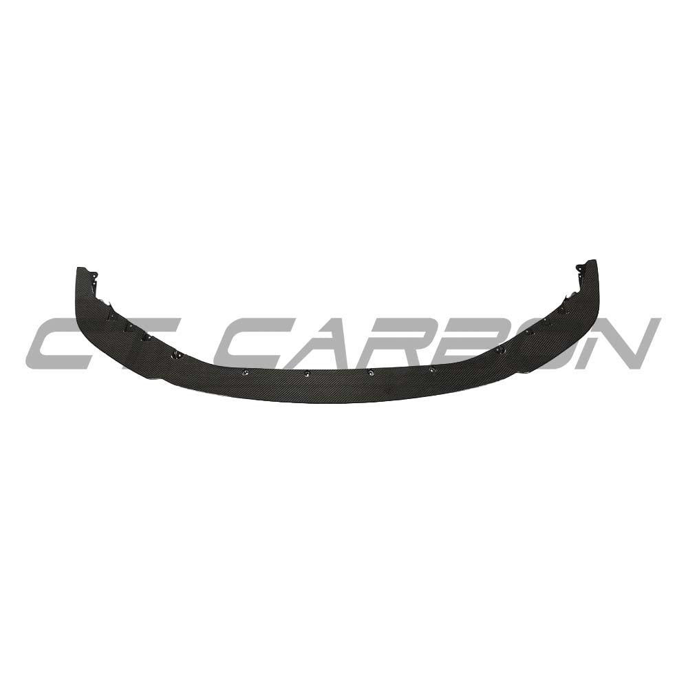 BMW M3 M4 G80 G82 G83 carbon fiber front end pack by CT Carbon, featuring a sleek splitter and aerodynamic design.