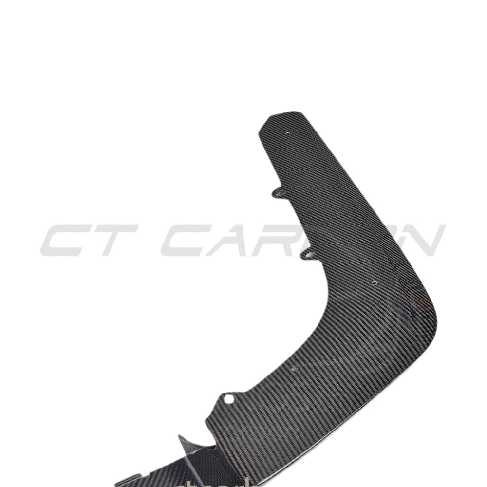 BMW M3 M4 F80 F82 F83 carbon fiber diffuser by CT Carbon, showcasing sleek 3D style design for enhanced aerodynamics.