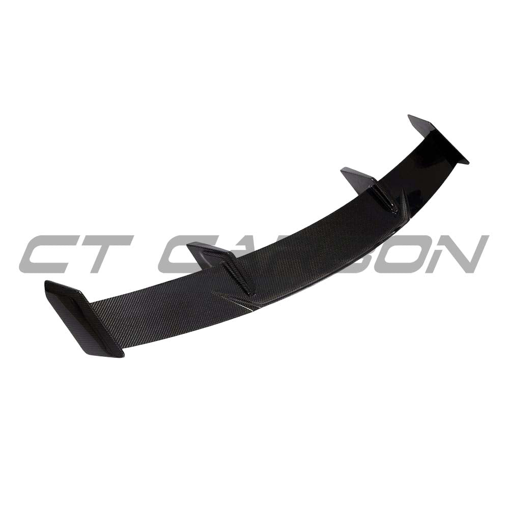 BMW G80 M3 and G82 M4 carbon fibre spoiler by CT Carbon, featuring a sleek MP-style wing for enhanced aerodynamics.