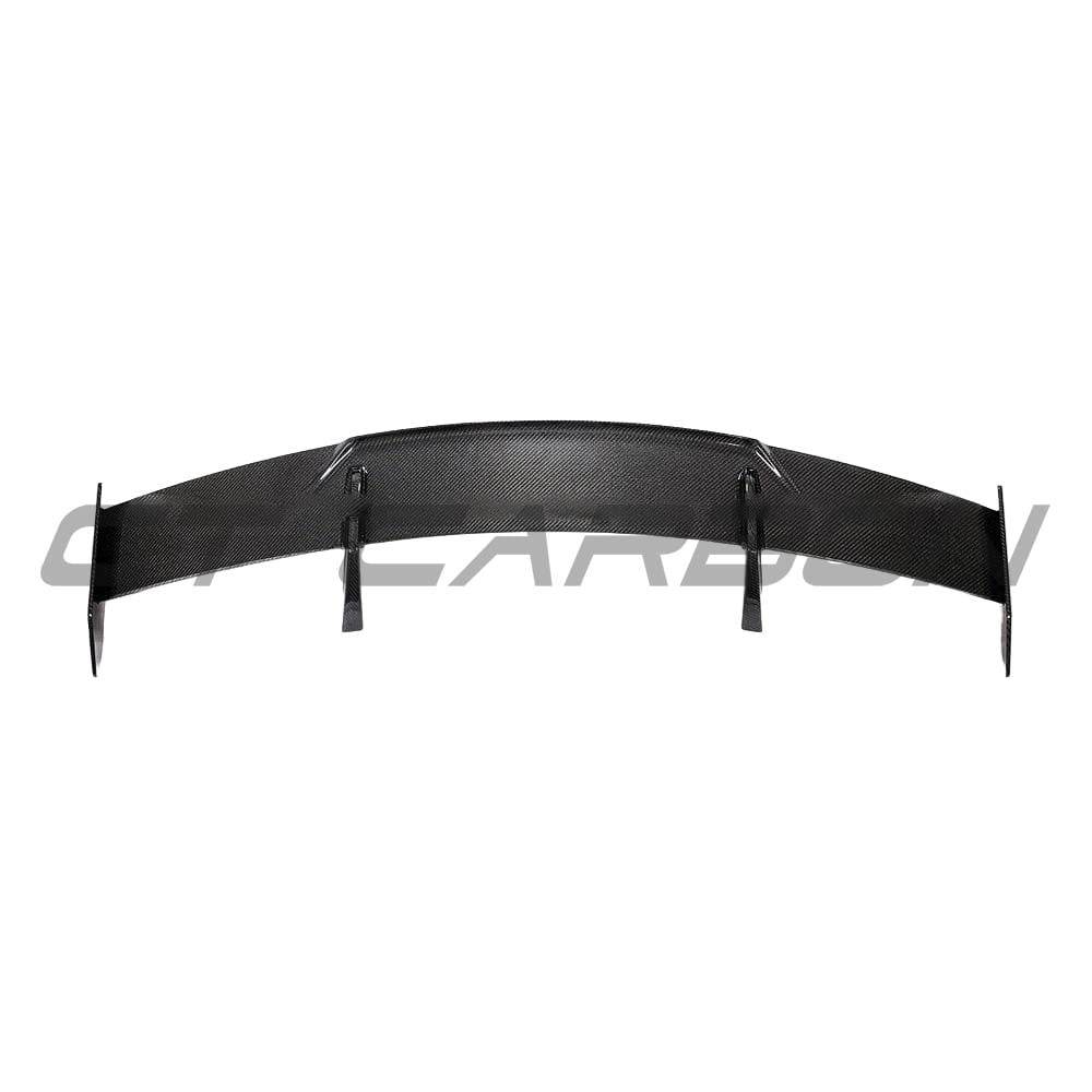 BMW G80 M3 and G82 M4 Carbon Fibre Wing Spoiler by CT Carbon, showcasing sleek, aerodynamic design for high-performance vehicles.