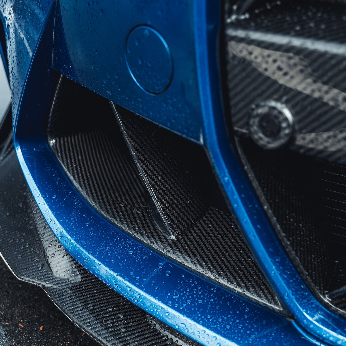 BMW M3 M4 G80 G81 G82 G83 carbon fibre front end pack by CT Carbon, featuring lightweight, high-performance carbon fibre components.