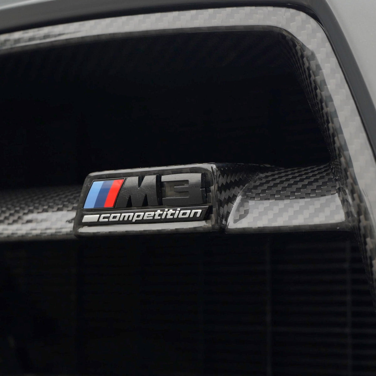 BMW M3 M4 G80 G82 G83 carbon fibre front end pack by CT Carbon, featuring grille without accessories, sleek and lightweight design.