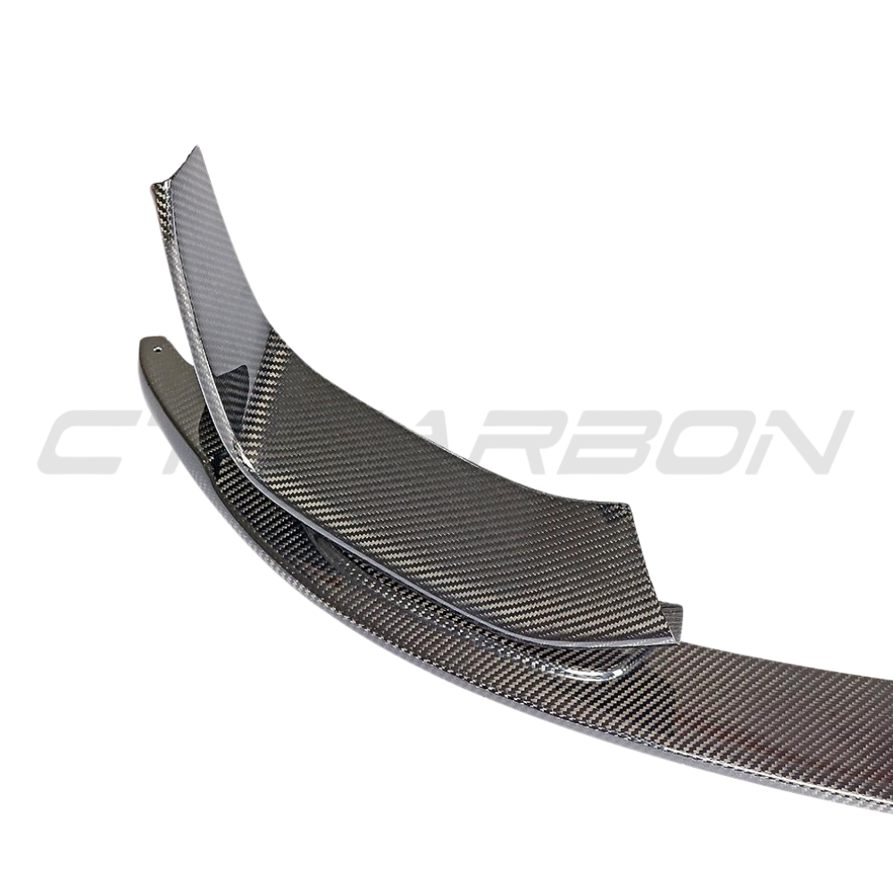 BMW F82 M4 coupe 2014-2020 CT Carbon full carbon fibre kit, including hood, roof, and side panels, showcasing sleek carbon finish.