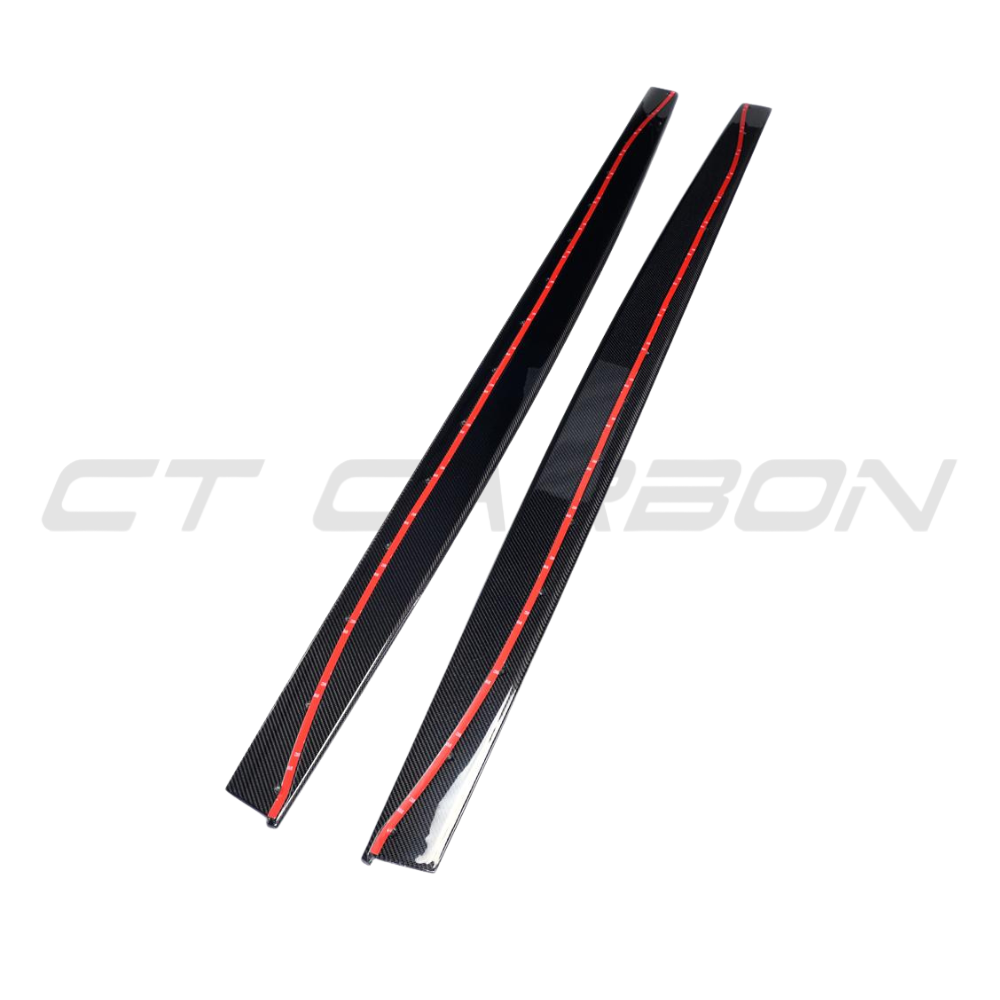 BMW F82 M4 coupe full carbon fiber kit by CT Carbon, featuring MP style accents on the 2014-2020 model.