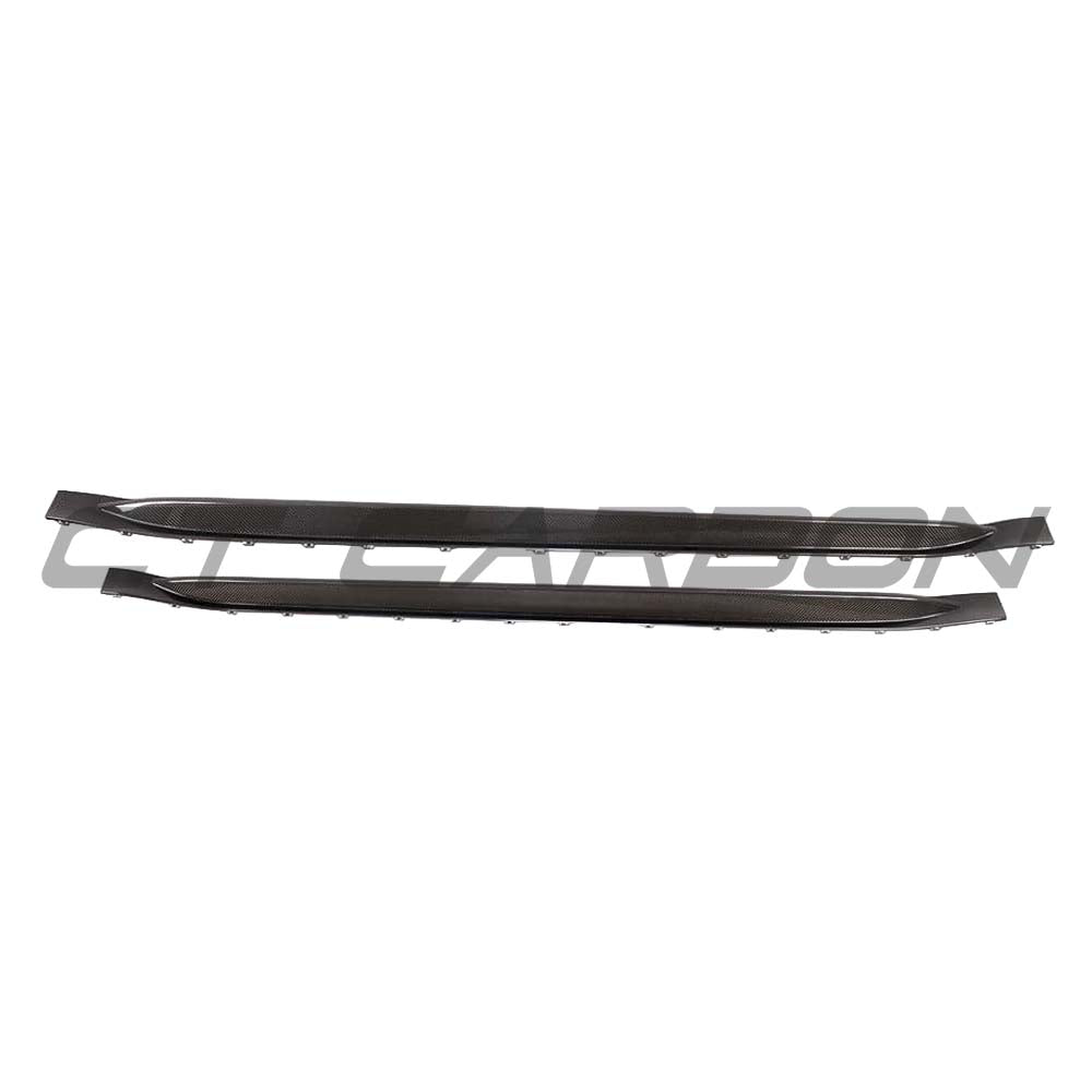 BMW G82 M4 full carbon fibre kit by CT Design, featuring side skirts and aerodynamic components on the car.