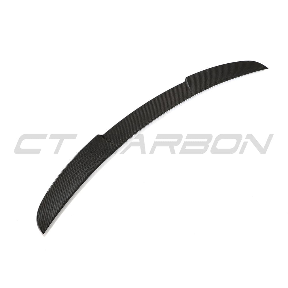 BMW M4 G82/G22 Carbon Fibre Spoiler by CT Carbon, sleek M4-style carbon fiber rear spoiler for enhanced aerodynamics.