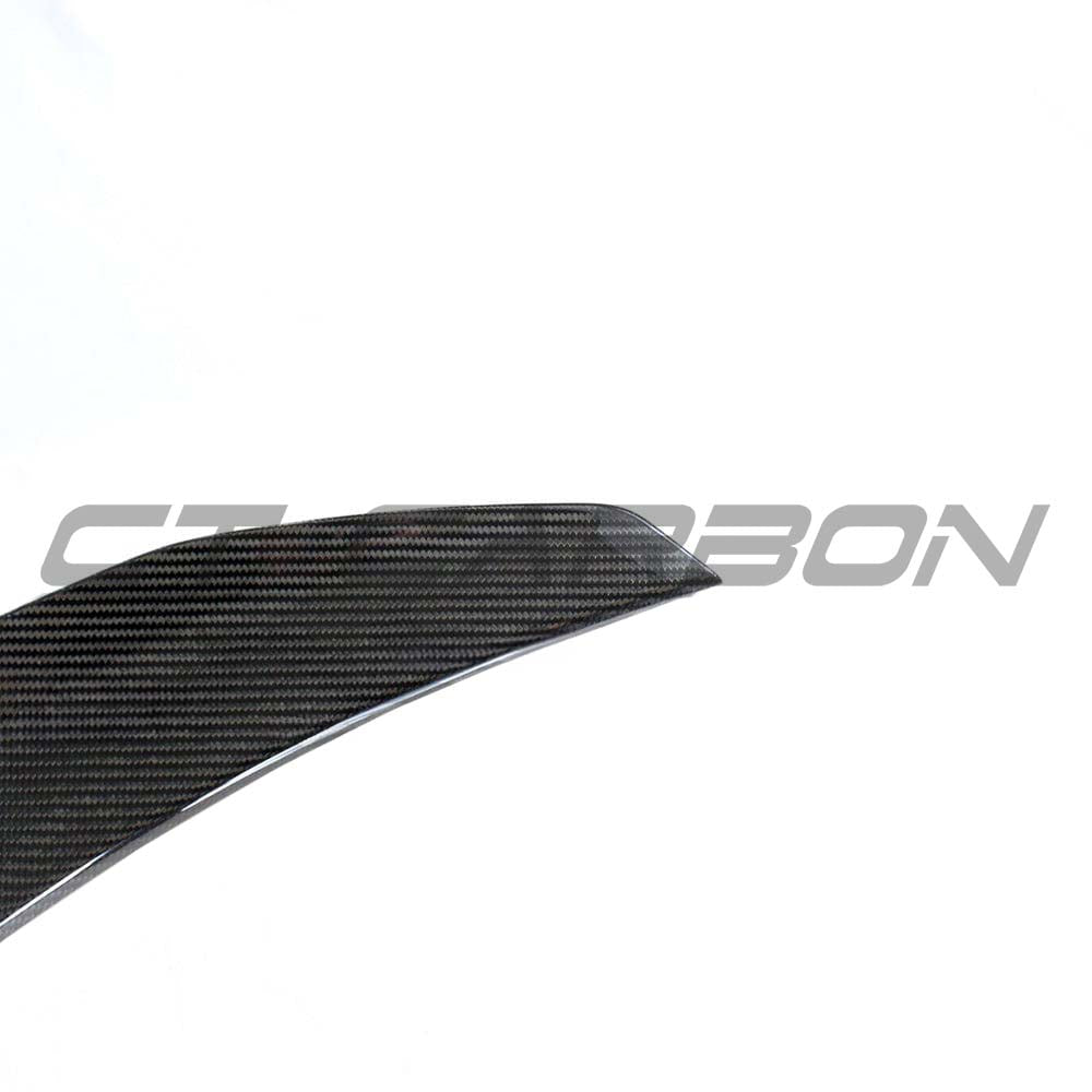 BMW M4/4 Series G82 G22 Carbon Fibre Spoiler by CT Carbon, showcasing sleek carbon fiber design and aerodynamic features.
