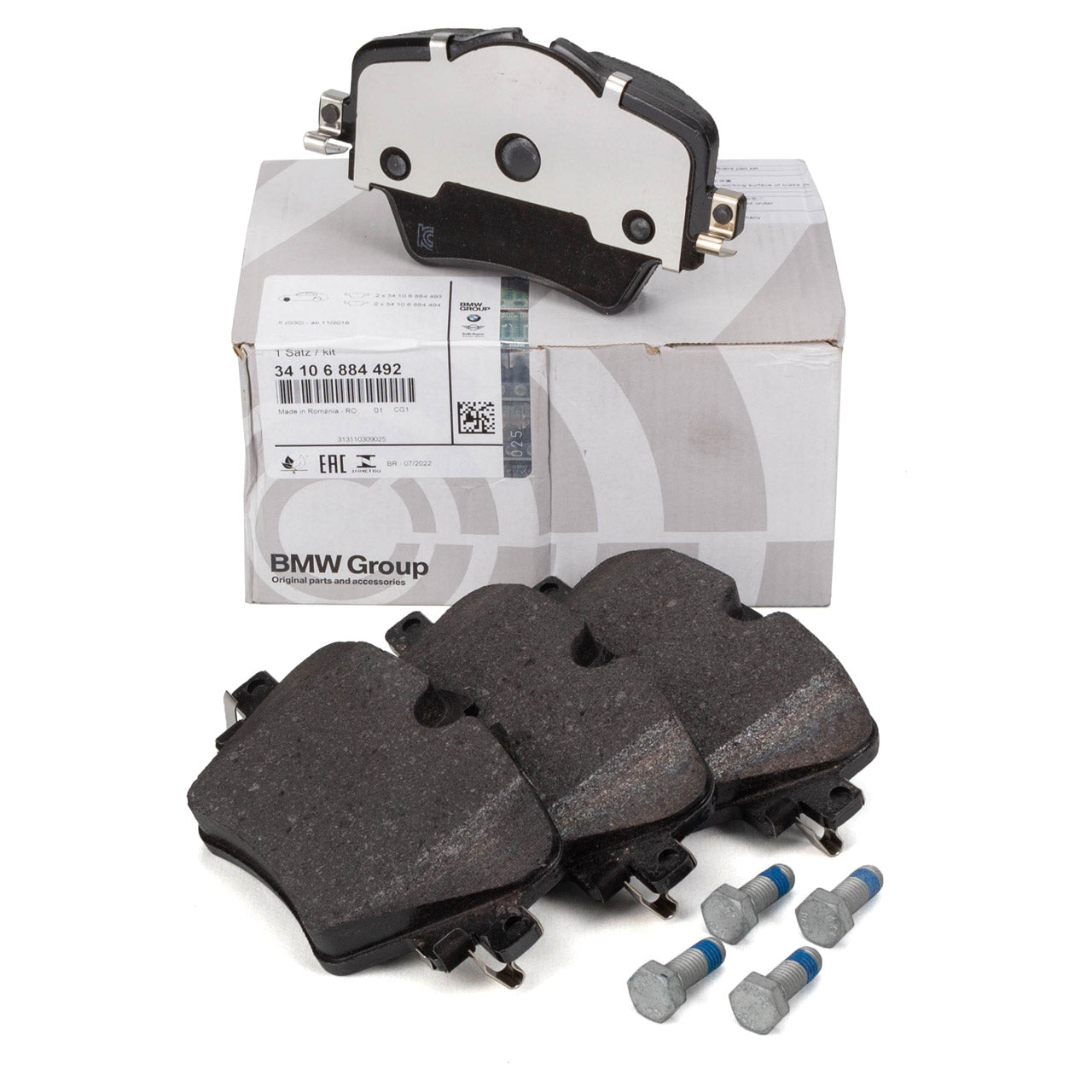 Genuine BMW Front Brake Pads - 5 Series G30, G31 & G01 X3 - 34106884492 - Nineteen72 Performance