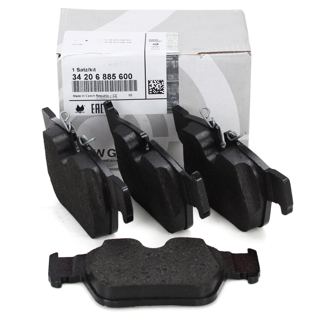 Genuine BMW Rear Brake Pads F40 M135i / F44 M235i - 34206885600 - Nineteen72 Performance